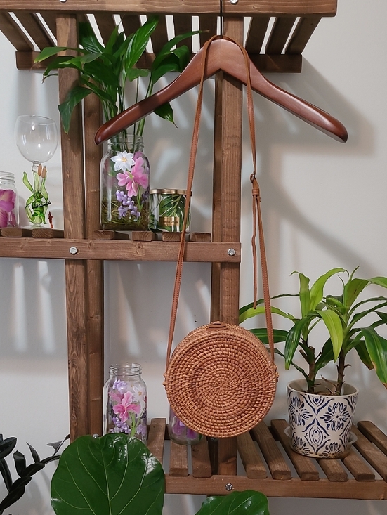 Handbags - Rattan Woven Drum Bag